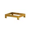 Cal-Mil 23604-3-130 Brooklyn 10in x 12in x 3"H Antique Brass Metal Display Riser 