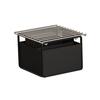 Cal-Mil 23706-13 9in x 9in x 7.25in Black Metal Square Chafing Dish Stand 