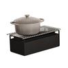 Cal-Mil 23708-13 20in x 10in x 7"H Black Metal Chafing Dish Stand 