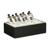 Cal-Mil 23709-12-13 21in x 13in x 7"H Black Metal Beverage Ice Display 