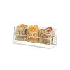 Cal-Mil 23747-3-49 12.5in x 4.5in x 3"H Chrome Wire 3 Jar Condiment Organizer 