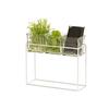 Cal-Mil 23747-9-49 12.5in x 4.5in x 9"H Chrome Wire 3 Jar Condiment Organizer 