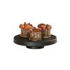 Cal-Mil 23755-102-13 10.25in Dia. x 2.25"H Black Melamine Display Pedestal 