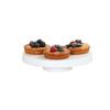 Cal-Mil 23755-122-15 12.25in Dia. x 2.25"H White Melamine Display Pedestal 