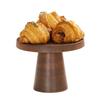 Cal-Mil 23755-127-78 12.25in Dia. x 7.25"H Walnut Melamine Display Pedestal 
