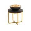 Cal-Mil 23791-7-130 8in Dia. x 7"H Antique Brass Wire Display Riser 