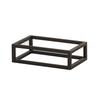 Cal-Mil 23800-3-13 6in x 10in x 3"H Black Metal Open Frame Display Riser 