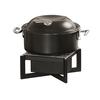 Cal-Mil 23803-13 Brooklyn 11in x 11in x 5.5"H Black Metal Chafing Dish 