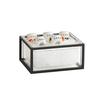 Cal-Mil 23805-10-13 Milo 13in x 10.5in x 7"H Black Metal Ice Display 