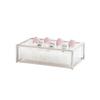 Cal-Mil 23805-12-49 Milo 12in x 20in x 7"H Chrome-Plated Ice/Beverage Display 