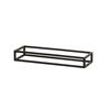 Cal-Mil 23814-3-13 Milo 20in x 6in x 3"H Black Metal Open Frame Display Riser 
