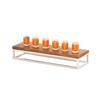 Cal-Mil 23814-3-49 Milo 20in x 6in x 3"H Chrome-Plated Open Frame Display Riser 