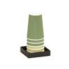 Cal-Mil 23825-13 Onyx 4.5in x 4.5in x 1"H Black Metal Condiment Organizer 