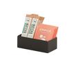 Cal-Mil 23827-13 Onyx 4.5in x 2.25in x 1.5"H Black Metal Condiment Organizer 