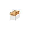 Cal-Mil 23827-15 Juno 4.5in x 2.25in x 1.5"H White Metal Condiment Organizer 