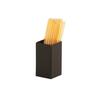 Cal-Mil 23828-13 Onyx 2.25in x 2.25in x 4"H Black Metal Condiment Organizer 