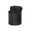 Cal-Mil 23830-13 Onyx 4.25in Dia. x 4"H Black Metal Condiment Organizer 