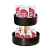 Cal-Mil 23834-2-13 Logan 12in x 12in x 12"H Black Modular 2-Tier Display Stand 