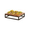 Cal-Mil 23853-3-13 Milo 10in x 12in x 3"H Black Metal Display Riser 