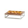 Cal-Mil 23853-3-49 Milo 10in x 12in x 3"H Chrome-Plated Metal Display Riser 