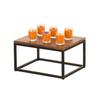 Cal-Mil 23853-6-13 Milo 10in x 12in x 6"H Black Metal Display Riser 