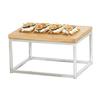 Cal-Mil 23853-6-49 Milo 10in x 12in x 6"H Chrome-Plated Metal Display Riser 