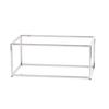 Cal-Mil 23854-9-49 Milo 12in x 20in x 9"H Chrome-Plated Metal Display Riser 