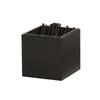 Cal-Mil 23855-13 Onyx 7in x 6in x 6"H Black Metal Flatware Holder 