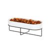 Cal-Mil 23864-4-13 Madison 20.5in x 8.25in x 4"H Black Wire Platter Riser 