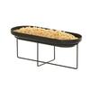 Cal-Mil 23864-7-13 Madison 20.5in x 8.25in x 7"H Black Wire Platter Riser 