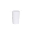Cal-Mil 24020-4-15 3.75in Dia. x 6"H White Melamine Ribbed Salad Crock - 6 Each 