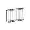 Cal-Mil 24062-4-13 26.25in x 6.25in x 18.5in Wire 4-Section Cup & Lid Organizer 