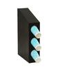 Cal-Mil 24064-3-13 5.25in x 16.5in x 22"H Black Plastic 3-Section Cup Organizer 