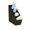 Cal-Mil 24065-4-13 5.5in x 19in x 17"H Black Plastic 3-Section Cup Organizer 