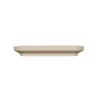 Cal-Mil 24114-618-125 Nova 6in x 18in x 2.5"H Taupe Melamine Coupe Platter - 6 Each 