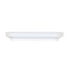 Cal-Mil 24114-618-15 Nova 6in x 18in x 2.5"H White Melamine Coupe Platter - 6 Each 