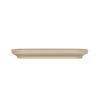 Cal-Mil 24114-922-125 Nova 9in x 22in x 2.5"H Taupe Melamine Coupe Platter - 6 Each 