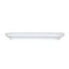 Cal-Mil 24114-922-15 Nova 9in x 22in x 2.5"H White Melamine Coupe Platter - 6 Each 