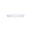 Cal-Mil 24120-6-15 Carmel 6in Dia. x 0.75"H White Melamine Plate - 6 Each 