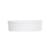 Cal-Mil 24128-7-15 7in Dia. x 3"H White Melamine Bento Box - 3 Each 