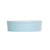 Cal-Mil 24129-10-127 10.5in Dia. x 3"H Blue Melamine Bento Box - 3 Each 
