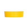 Cal-Mil 24129-10-42 10.5in Dia. x 3"H Yellow Melamine Bento Box - 3 Each 