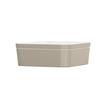 Cal-Mil 24130-8-102 8.25in x 8.25in x 3"H Ash Melamine Bento Box - 3 Each 