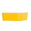 Cal-Mil 24130-8-42 8.25in x 8.25in x 3"H Yellow Melamine Bento Box - 3 Each 