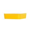 Cal-Mil 24131-10-42 10.5in x 10.5in x 3"H Yellow Melamine Bento Box - 3 Each 
