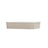 Cal-Mil 24132-1410-102 14in x 10.5in x 3"H Ash Melamine Bento Box - 3 Each 
