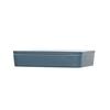 Cal-Mil 24132-1410-111 14in x 10.5in x 3"H Stone Blue Melamine Bento Box - 3 Each 