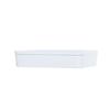 Cal-Mil 24132-1410-15 14in x 10.5in x 3"H White Melamine Bento Box - 3 Each 
