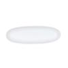 Cal-Mil 24403-412-15 Bali 12in x 4in x 1.75"H White Melamine Oval Platter - 6 Each 