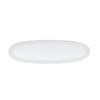 Cal-Mil 24403-620-15 Bali 20in x 6in x 1.75"H White Melamine Oval Platter - 6 Each 